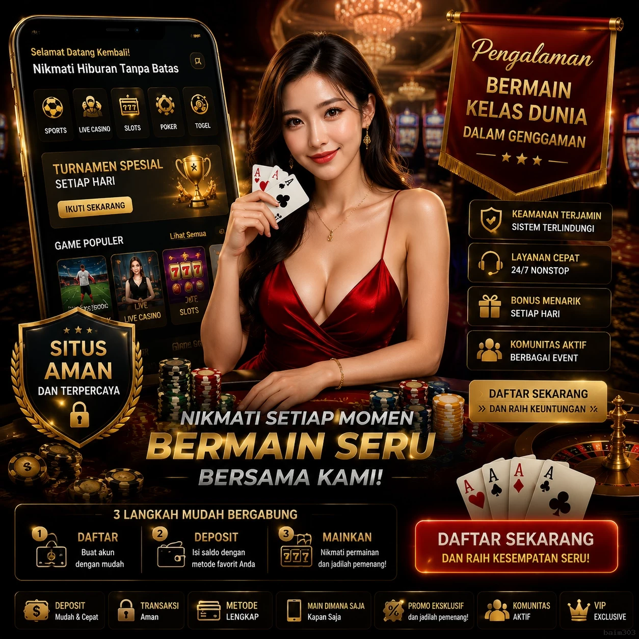 Cara Mendaftar dan Verifikasi Akun di baim303